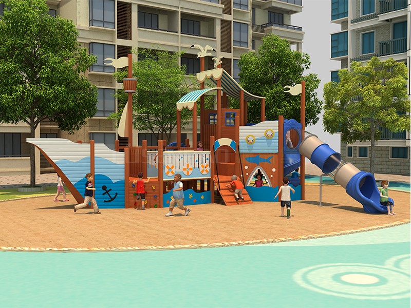 兒童戶外木質海盜船組合滑梯黃花梨系列 00.jpg