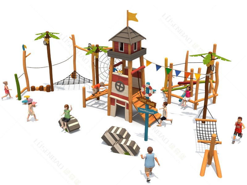 兒童戶外木質組合滑梯槐木系列 03.jpg