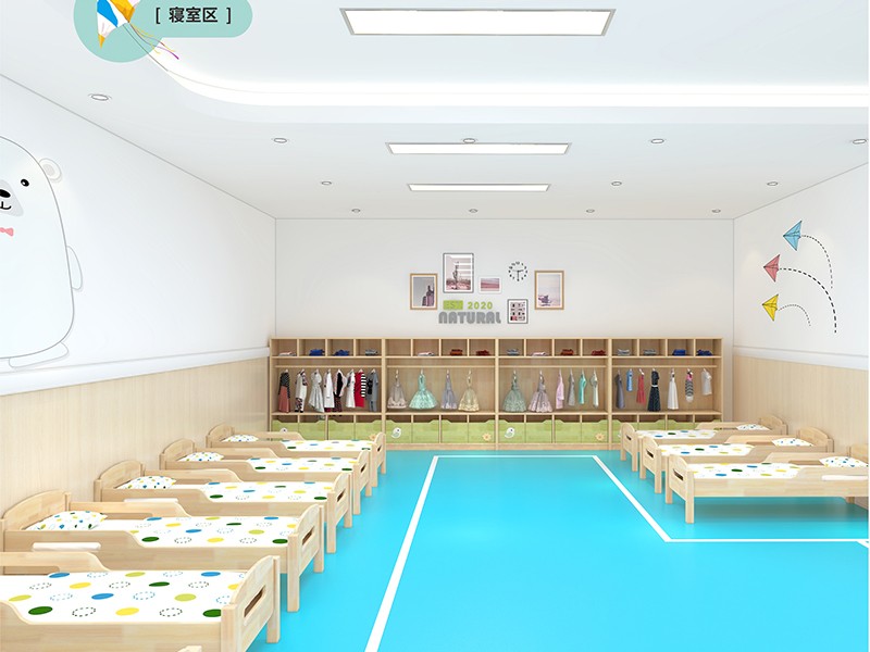 幼兒園家具午休室兒童實木床 1.jpg