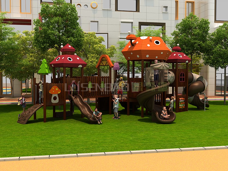 兒童戶外木質組合滑梯菠蘿格蘑菇造型 01.jpg