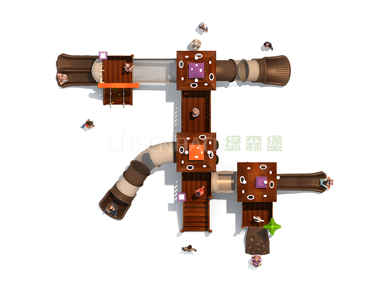 兒童戶外木質組合滑梯菠蘿格蘑菇造型 01-3.jpg